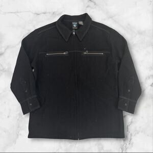 Kuhl 100% Merino Wool Knit Men’s Medium Long Sleeve Full Zip Black Jacket